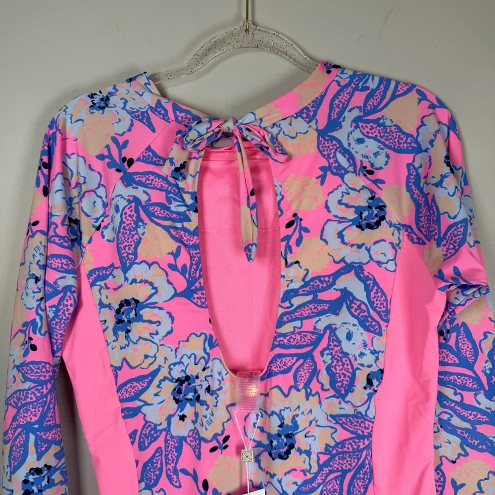 NWT Lilly Pulitzer UPF 50 Wynton Rashguard One Piece Swimsuit  KOALAFIED Size 16